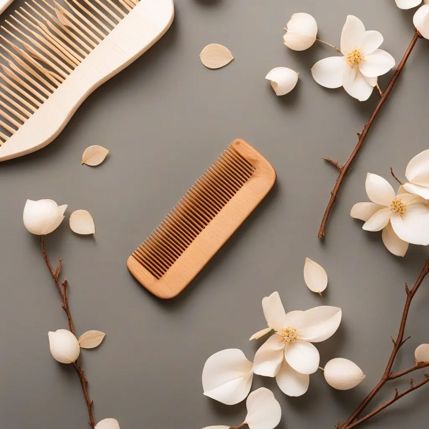 Scalp Rescuer Wooden Comb